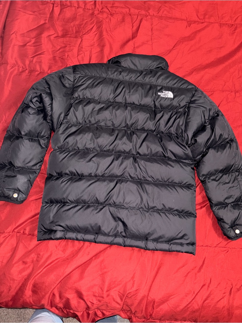The North Face kids Black Puffer Jacket with Logo